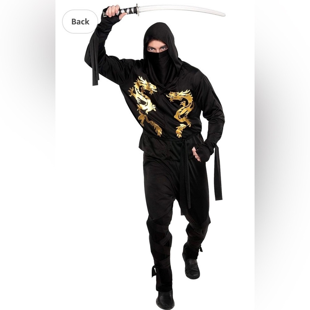 Black Dragon Ninja costume-adult (standard size)